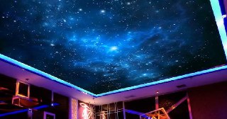 Натяжной потолок звездное небо Альметьевск, цена от 5318 руб.